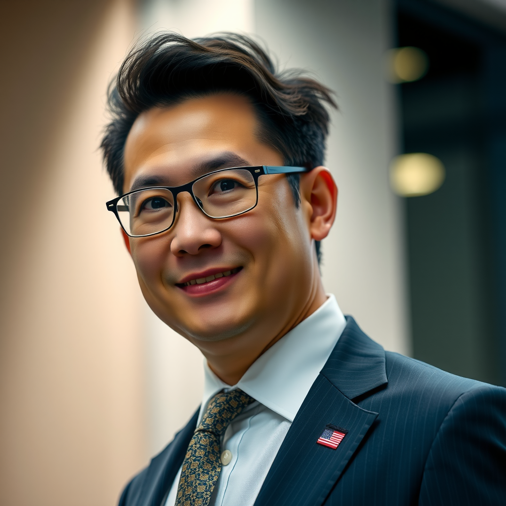 Retrato profesional de Marcus Chen, CFA, CAIA, Director de Inversiones con más de 20 años de experiencia en Wall Street, vestido con traje de negocios, fondo corporativo elegante, iluminación profesional de estudio